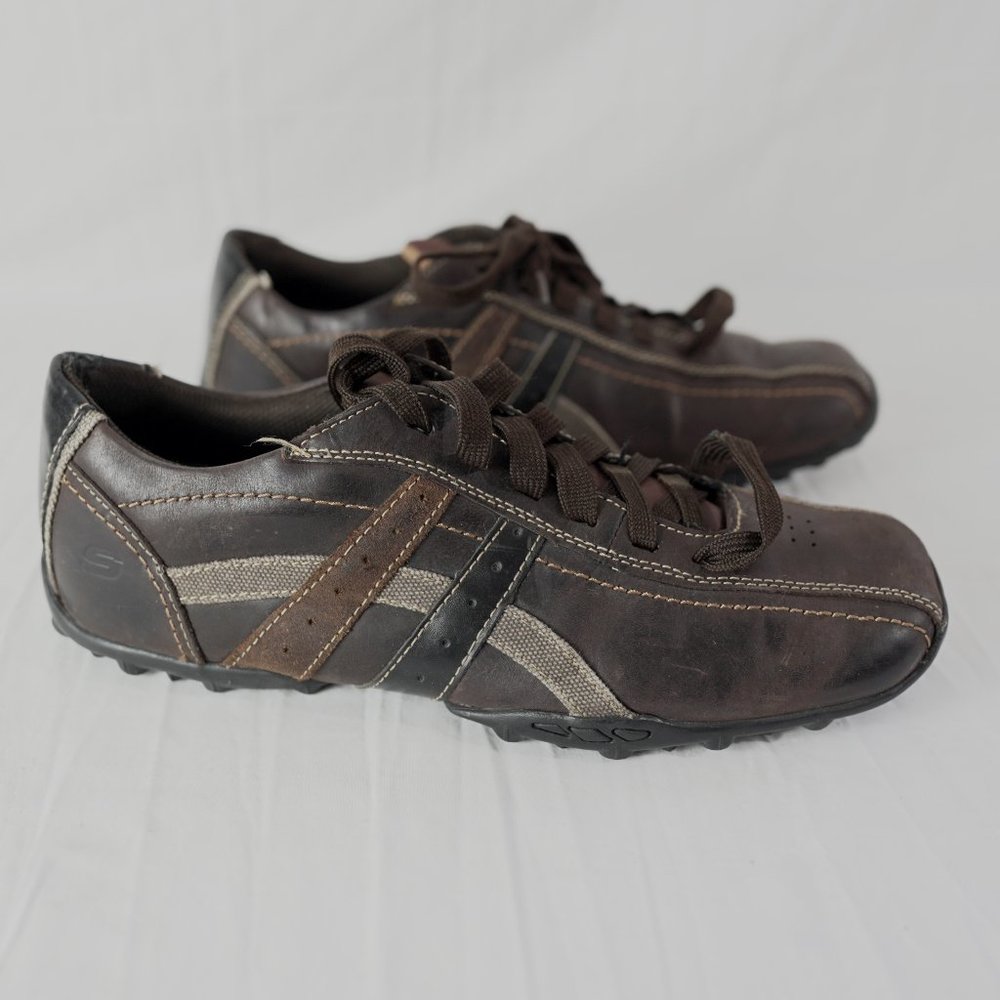 Skechers Shoes Mens Sz 9 Relaxed Step Talus Ultimatum Lace Oxfords Brown